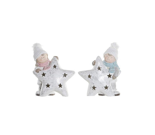 Figura de Natal c/Led Meninos 45cm