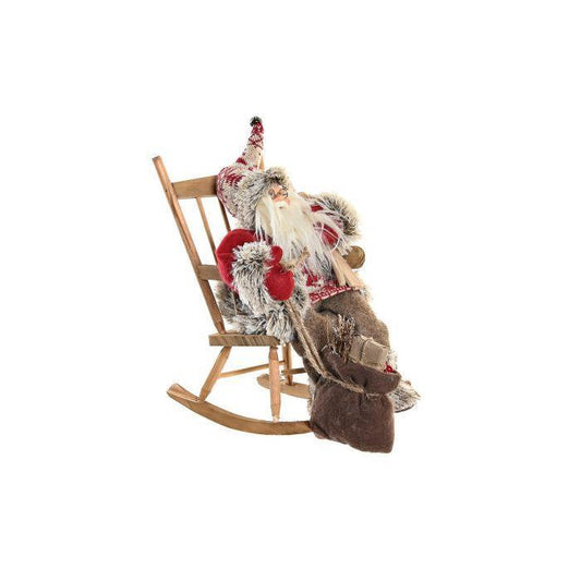 Pai Natal na Cadeira Vermelho 35cm