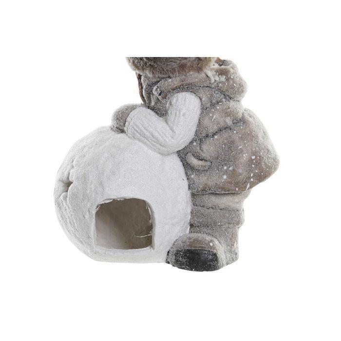 Figura de Natal Meninos e Bola de Neve 39cm
