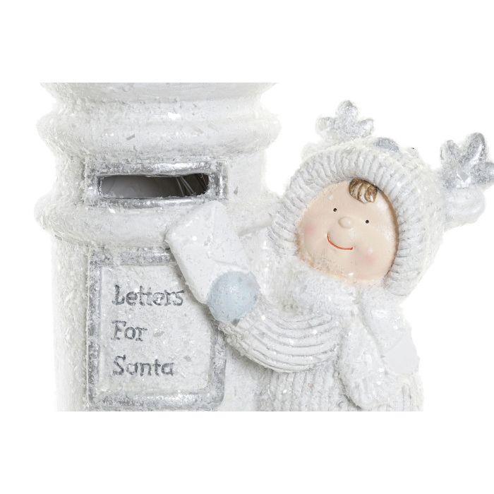 Figura de Natal c/Led Meninos e Caixa de Correio 39cm