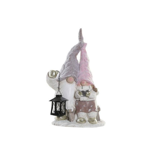 Figura Família Natal Cor-de-rosa 45cm