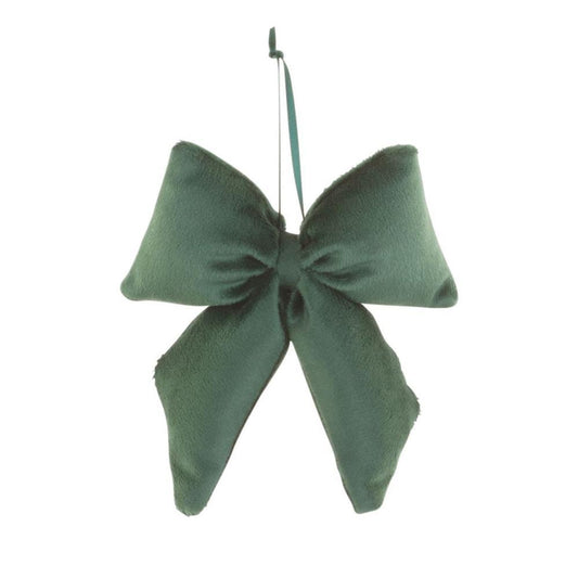 Enfeite de Natal Laço Verde Pequeno Conjunto de 12 Uni.