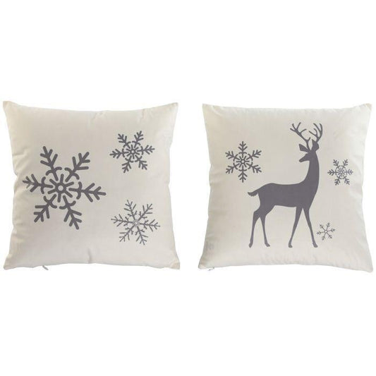 Capa de Almofada de Natal Branco 45x45cm 1 Unidade