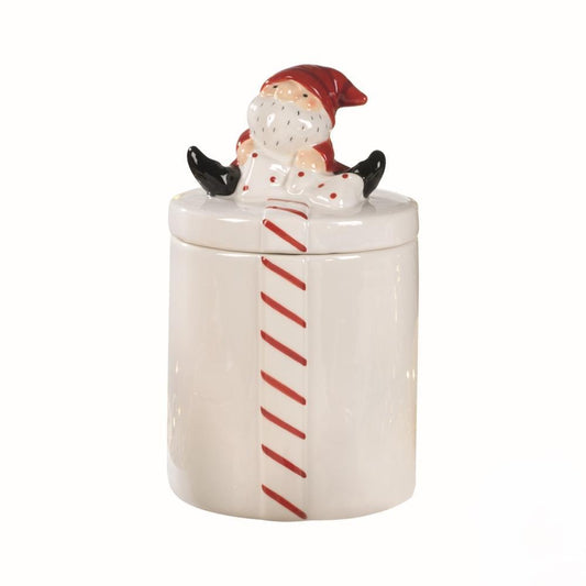 Jarra Pai Natal Vemelha e Branca