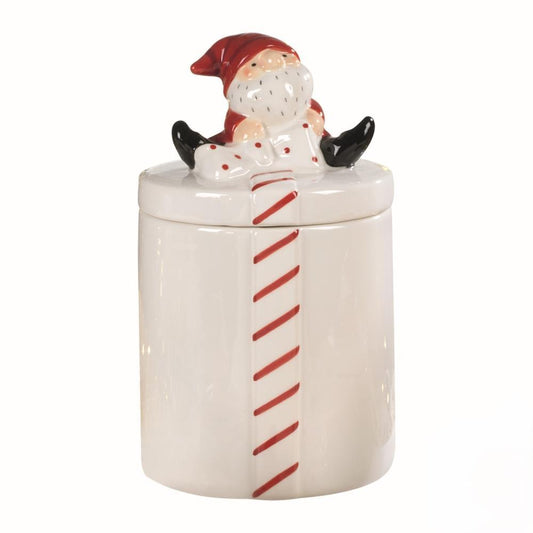 Jarra Pai Natal Vemelha e Branca