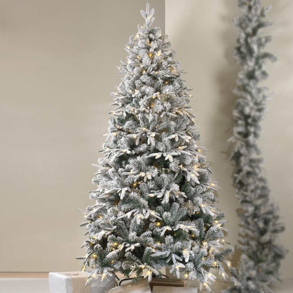 Árvore de Natal Verde e Branca c/Led