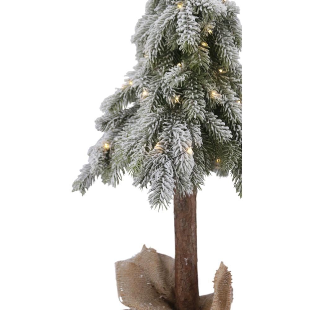 Árvore de Natal Branca c/Led 80cm