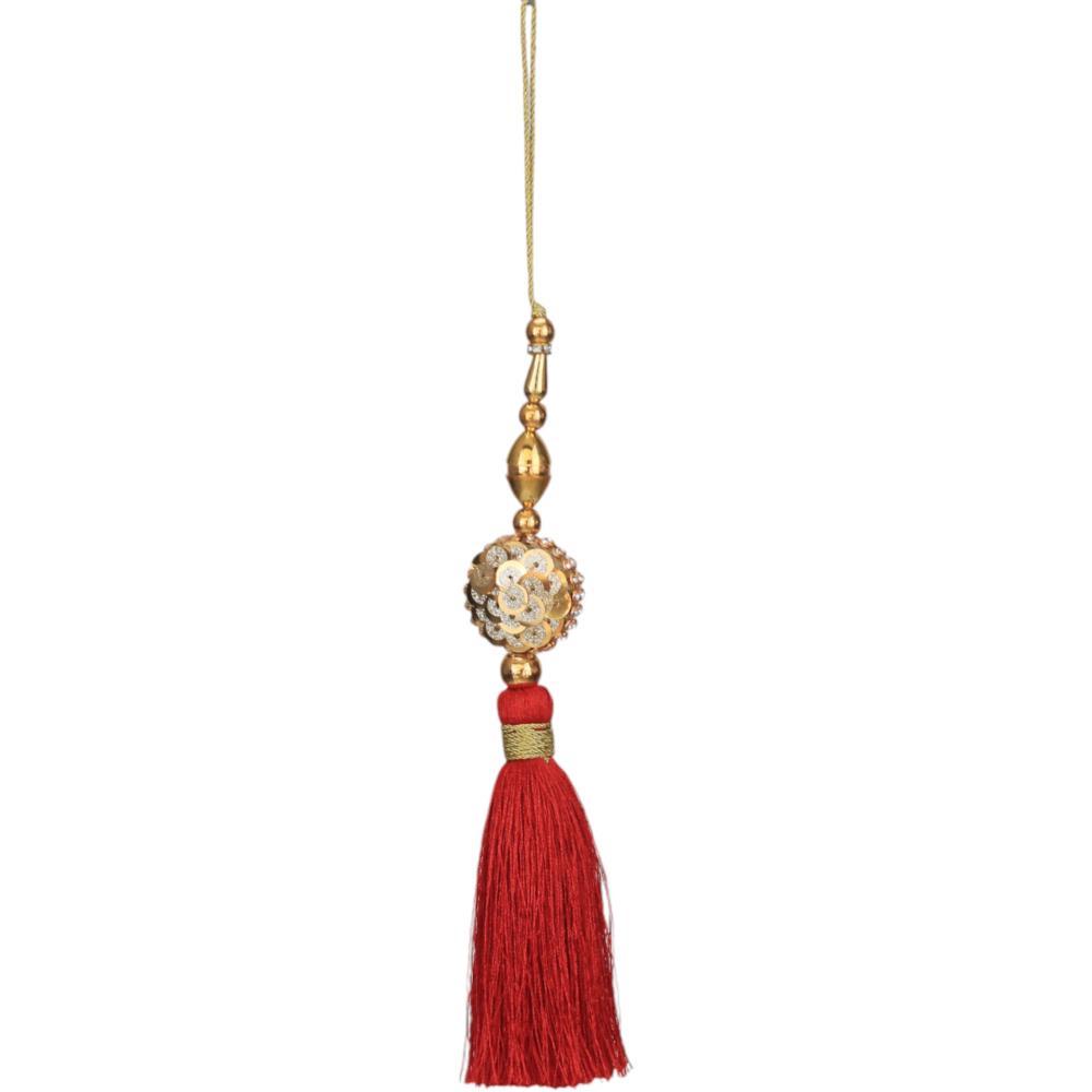 Enfeite de Natal Pom-Pom Vermelho