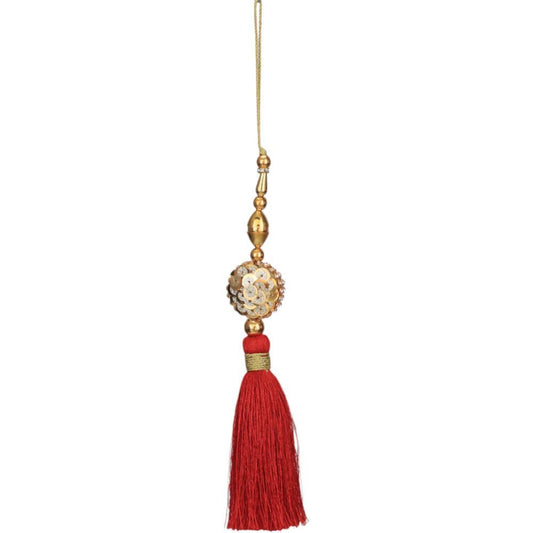 Enfeite de Natal Pom-Pom Vermelho