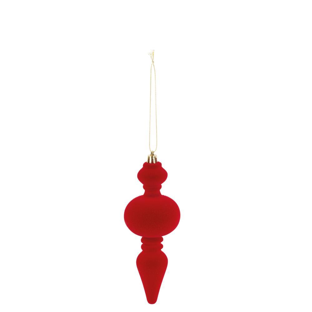 Enfeite de Natal Vermelho Conjunto de 6 Unidades