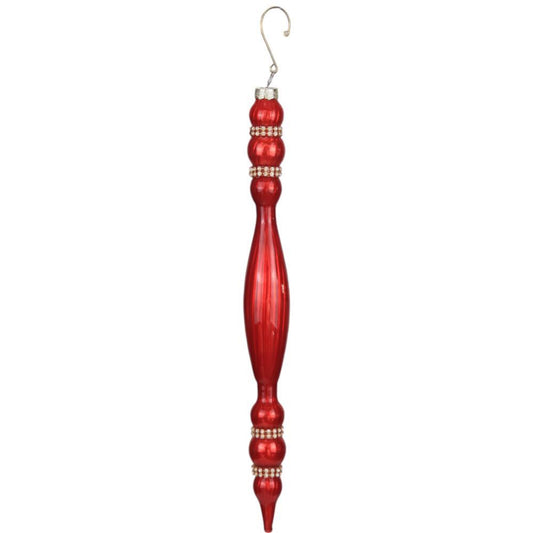 Enfeite de Natal Lágrima Vermelho