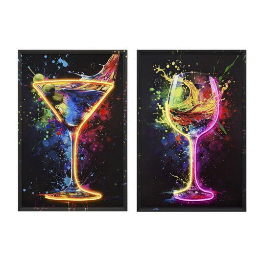 Quadro com Led Cocktail