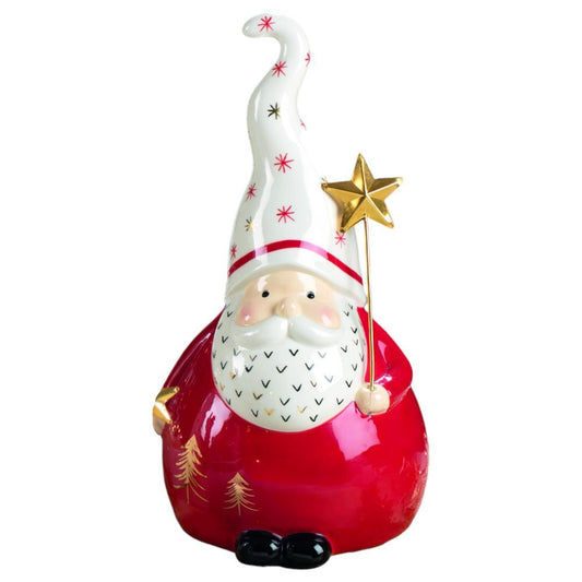 Pai Natal Vermelho e Branco 28cm