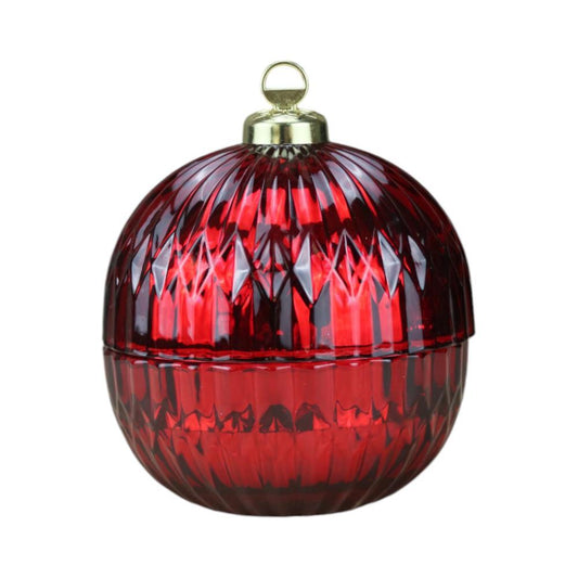 Vela Bola de Natal Vermelho