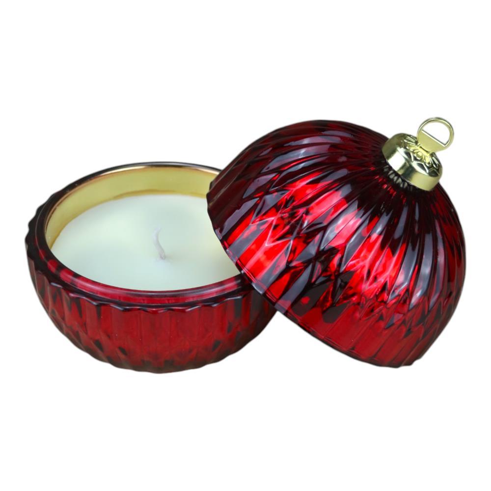 Vela Bola de Natal Vermelho