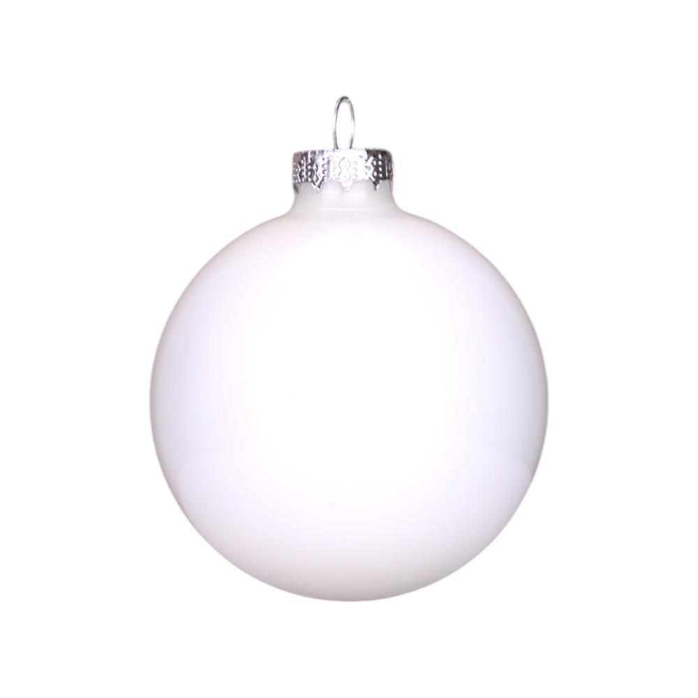 Bolas de Natal Branco10cm Conjunto de 4 Unidades