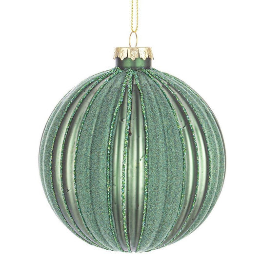 Bola de Natal Verde 10cm 1 Unidade