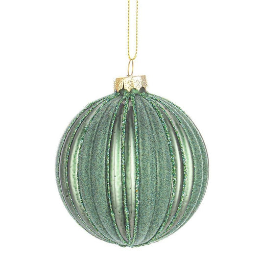 Bola de Natal Verde 8cm 1 Unidade