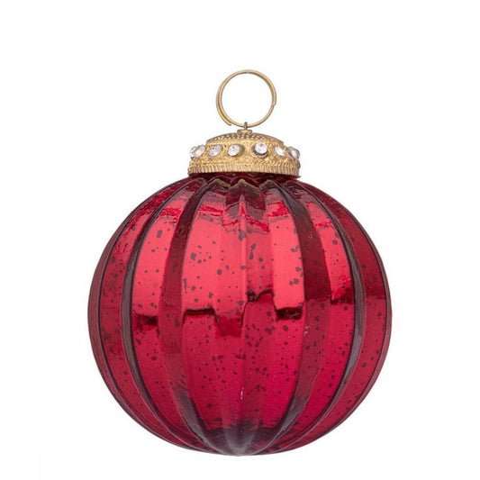 Bola de Natal Vermelho 8cm 1 Unidade