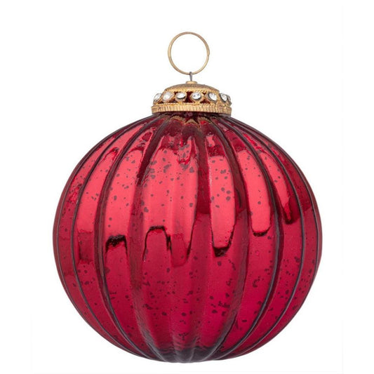 Bola de Natal Vermelho 10cm 1 Unidade