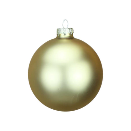 Bola de Natal Dourado Mate 10cm 1 Unidade