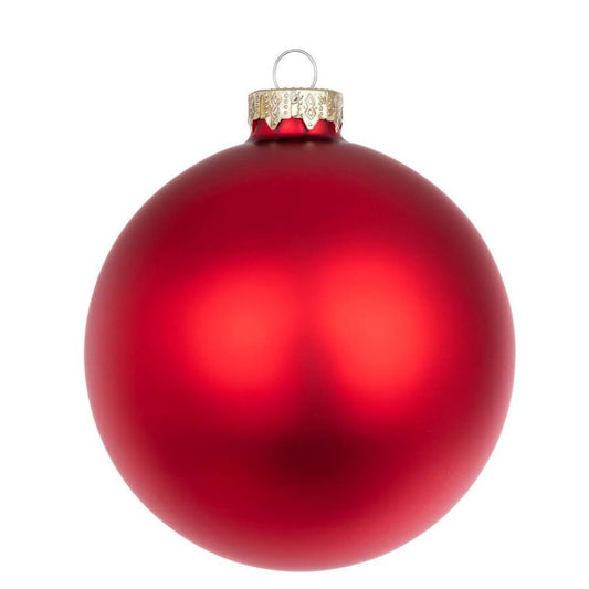 Bola de Natal Vermelho Mate 10cm 1 Unidade