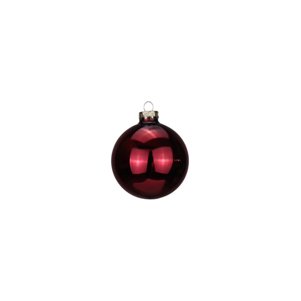 Bola de Natal Vermelho Escuro 6cm 1 Unidade