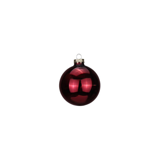 Bola de Natal Vermelho Escuro 6cm 1 Unidade