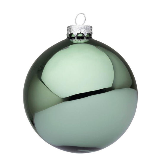 Bola de Natal Verde 10cm 1 Unidade