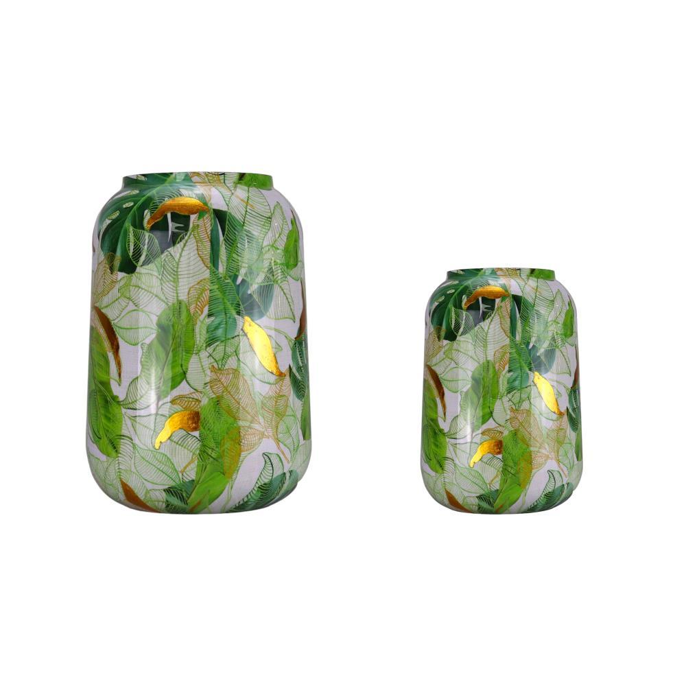 Vaso Flores Verde