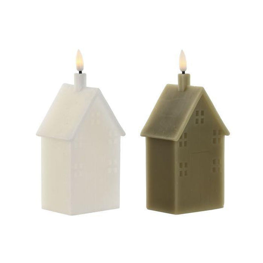 Vela Casa de Natal c/Led 18cm 1 Unidade