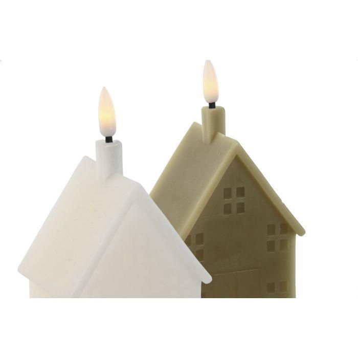 Vela Casa de Natal c/Led 18cm 1 Unidade
