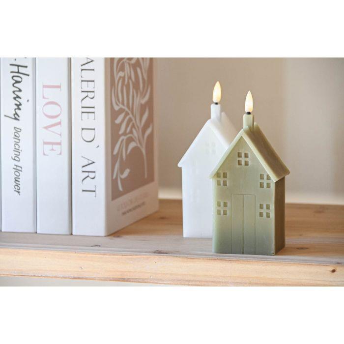Vela Casa de Natal c/Led 18cm 1 Unidade