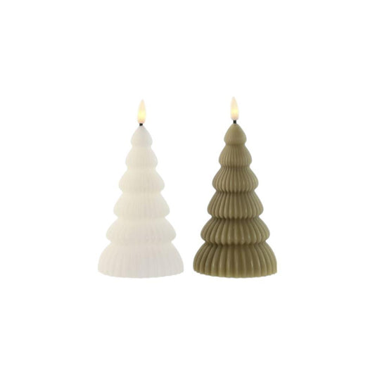Vela Árvore de Natal c/Led 15cm 1 Unidade